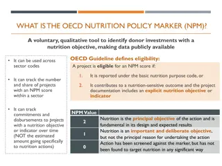 Understanding the OECD Nutrition Policy Marker (NPM)
