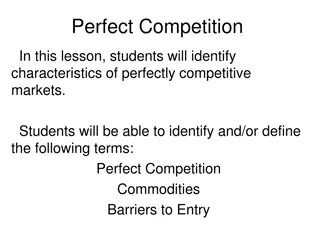 Understanding Perfect Competition in Markets