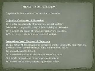 Measures of Dispersion in Statistics