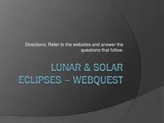 Lunar and Solar Eclipses: A Comprehensive Webquest