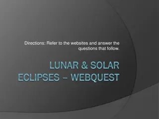 Understanding Lunar and Solar Eclipses: A Comprehensive Webquest