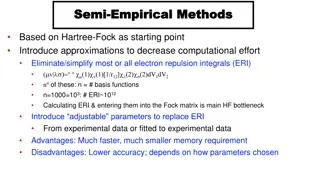 Overview of Semi-Empirical Methods Based on Hartree-Fock