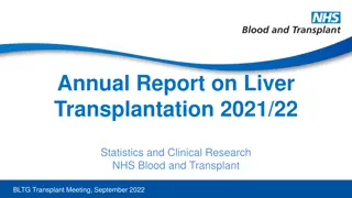 Liver Transplantation Report 2021/22 Statistics & Research Findings