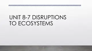 Disruptions to Ecosystems and Human Impact