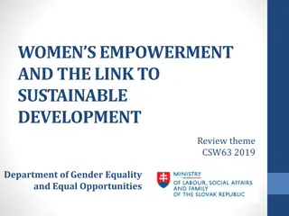 Women's Empowerment and Sustainable Development Initiatives