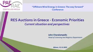 Renewable Energy Auctions and Economic Priorities in Greece