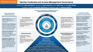 Effective ICAM Governance for Federal Agencies