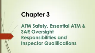 ATM and SAR Inspector Qualifications and Responsibilities