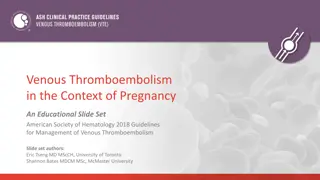 ASH Guidelines on Venous Thromboembolism in Pregnancy