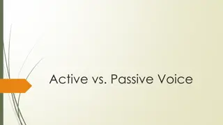 Understanding Active and Passive Voice in Writing
