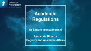Academic Regulations and Assessment Procedures at University of Nottingham