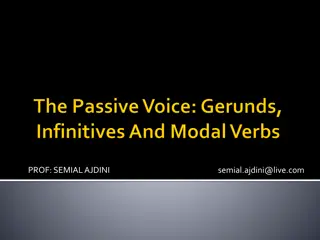 Passive Voice and Verb Forms in English