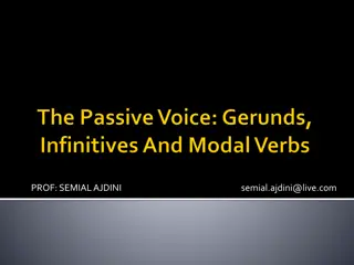 Understanding Passive Voice and Verb Forms in English