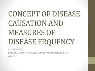 Disease Causation and Frequency Measures