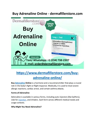 Buy Adrenaline Online - dermafillerstore.com