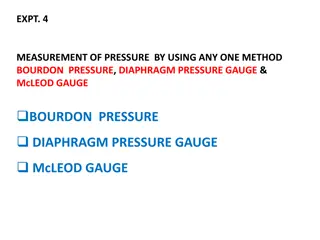 Measurement Methods for Pressure Evaluation