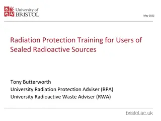 Radiation Protection Training for Users of Sealed Radioactive Sources - May 2022