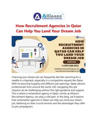 How Recruitment Agencies in Qatar Can Help You Land Your Dream Job