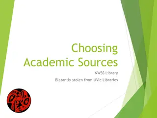 Understanding Academic Sources for Effective Research