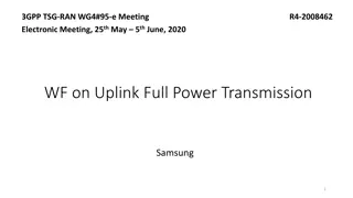 Way Forward for Uplink Full Power Transmission in 3GPP TSG-RAN.WG4#95-e Meeting