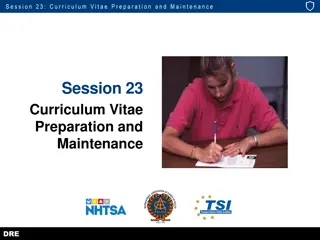 Comprehensive Curriculum Vitae Preparation and Maintenance Guide