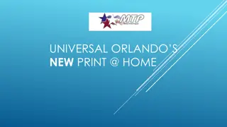 Universal Orlando's New Print @ Home Ticketing System