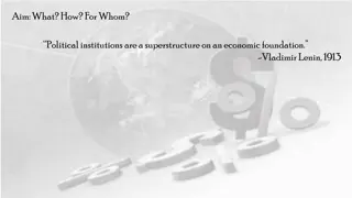 Understanding Economic Systems and Basic Questions
