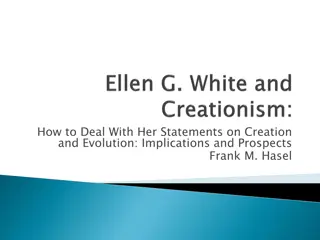 Dealing with Statements on Creation and Evolution: Implications and Prospects