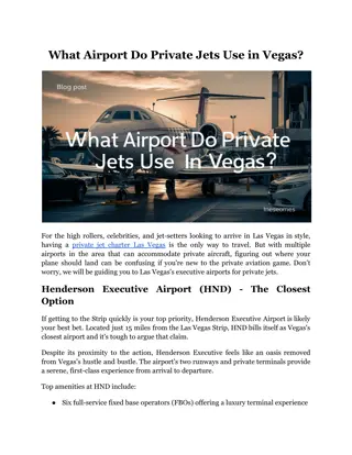 What Airport Do Private Jets Use in Vegas?