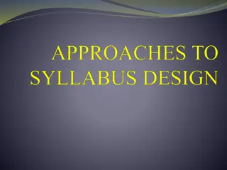 Understanding Language Teaching Syllabus: Integration, Theory, and Approaches