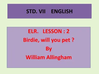 Lesson 2: Birdie, Will You Pet? Summary & Analysis