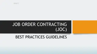 Best Practices for Job Order Contracting (JOC) in Washington State