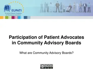 Community Advisory Boards in Patient Advocacy