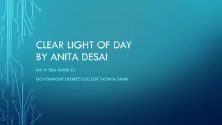Clear Light of Day by Anita Desai - Analysis and Themes