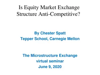 Analysing Equity Market Exchange Structure for Anti-Competitive Practices