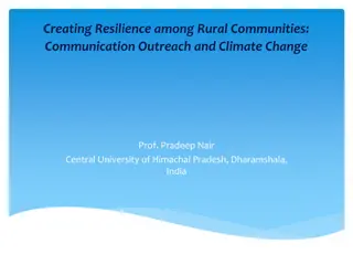Enhancing Climate Resilience in Rural Communities Through Communication Outreach