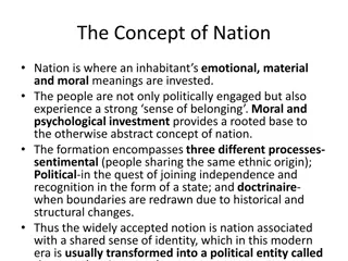 Understanding the Concept of Nation and Ethnic Identity