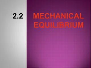 Mechanical Equilibrium in Physics