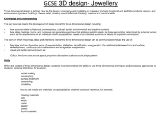 GCSE 3D Design - Jewellery Exploration and Creation