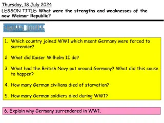 The Strengths and Weaknesses of the Weimar Republic