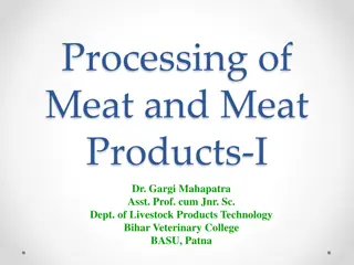 Understanding Meat Processing Techniques and Procedures