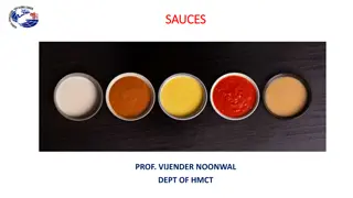 The Importance of Sauces in Food Preparation