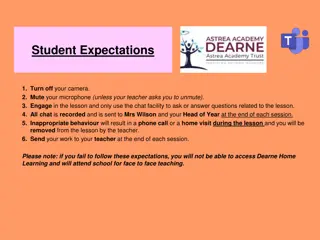 Remote Learning Expectations and Romeo & Juliet Recap