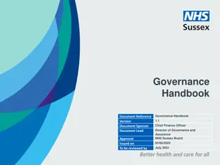 NHS Sussex Governance Handbook Overview