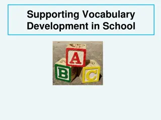 Importance of Vocabulary Development in School