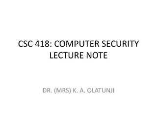 Overview of Computer and Network Security Fundamentals