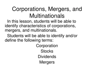 Understanding Corporations, Mergers, and Multinationals