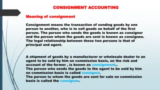 Consignment in Accounting