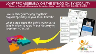 Synod Assembly Schedule and Prayer Offerings