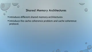 Shared Memory Architectures and Cache Coherence